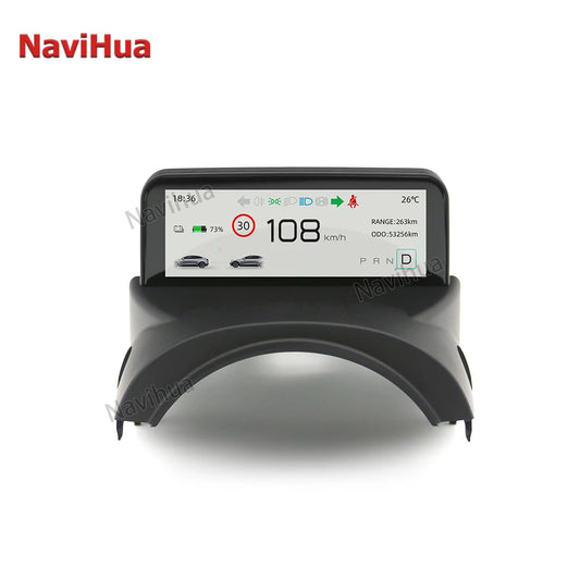 Tesla Modell Y, 3 Digital Display Tachometer Instrument