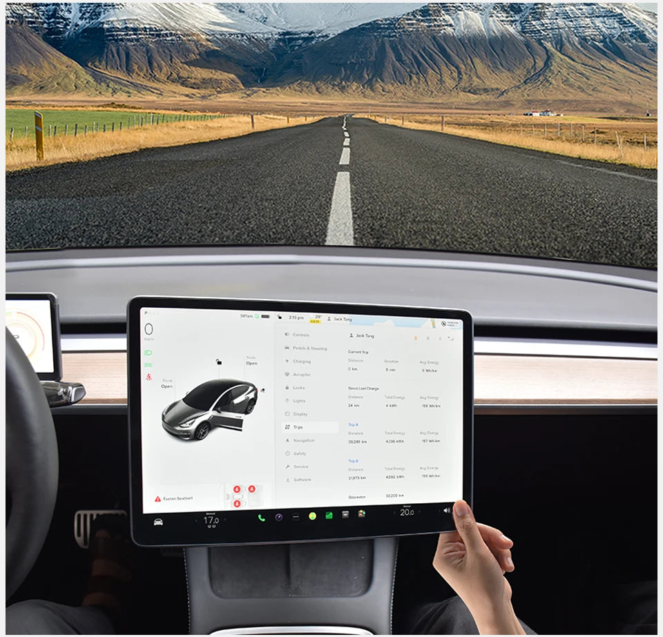 Bildschirm-Schwenk / Neigehalterung für Tesla Model Y/3 Highland 2017-2024