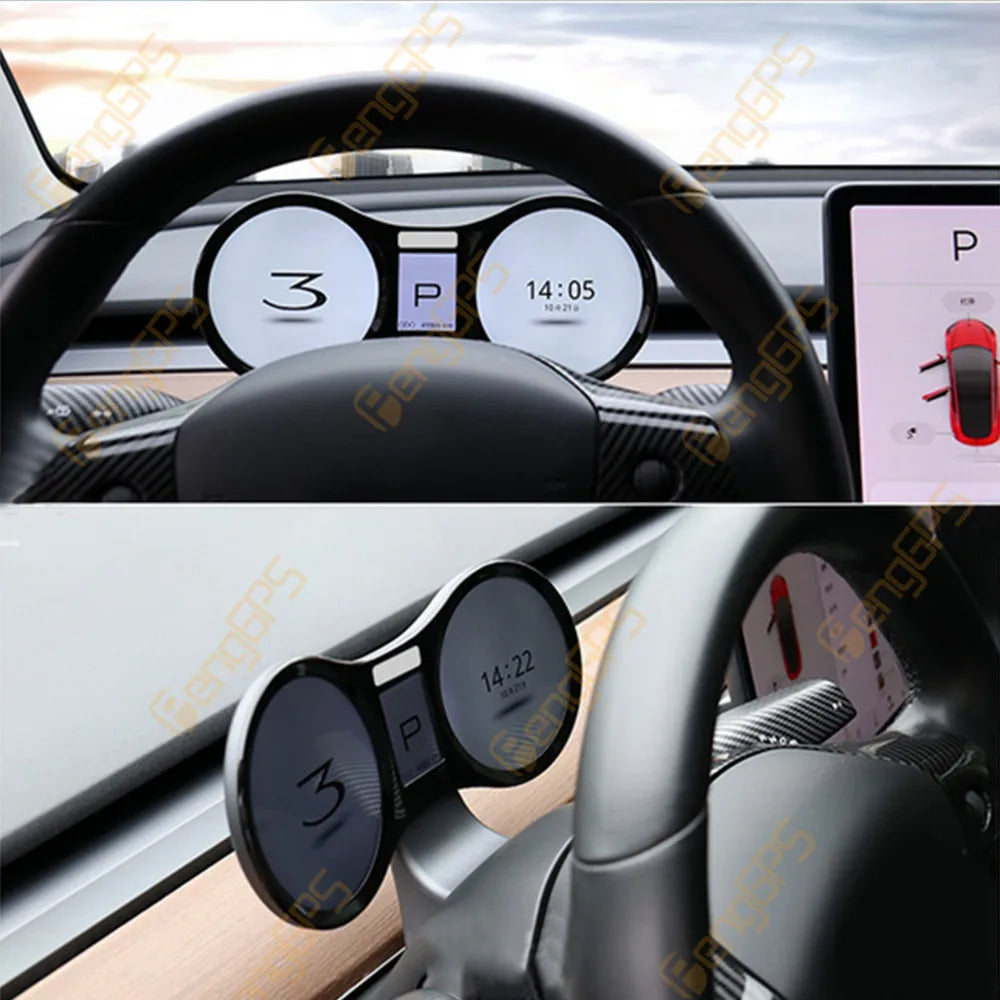 Digital Tesla Model 3 Y ab 2016 Tachometer, Geschwindigkeitsanzeiger