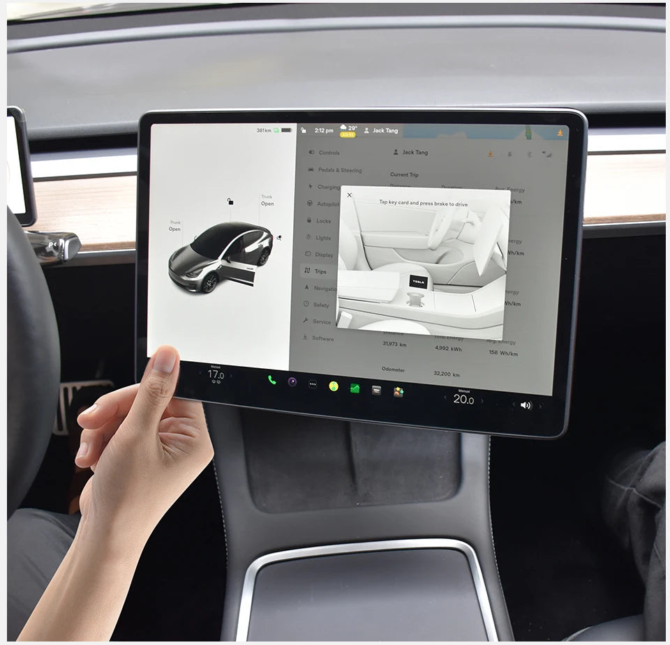 Bildschirm-Schwenk / Neigehalterung für Tesla Model Y/3 Highland 2017-2024