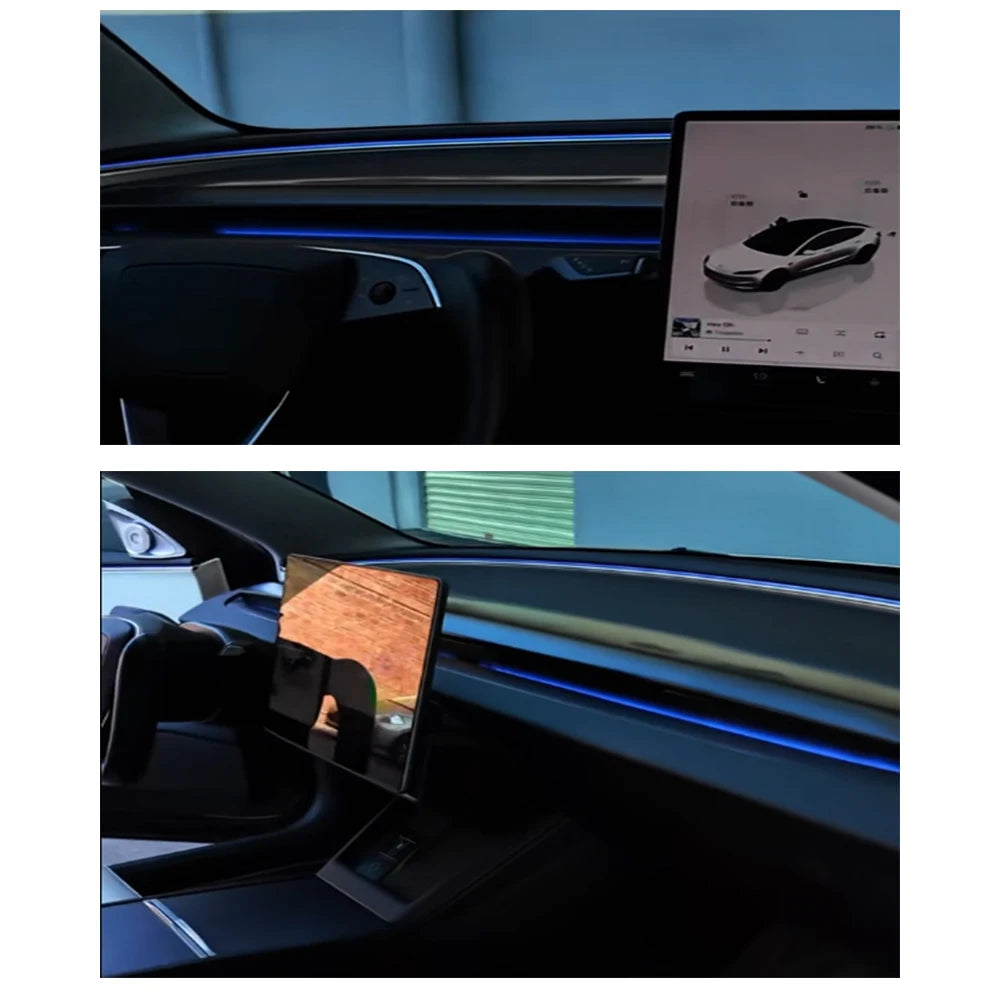 Dashboard-Ambientebeleuchtung-Innenraum für Tesla Model 3 Highland 2023 2024