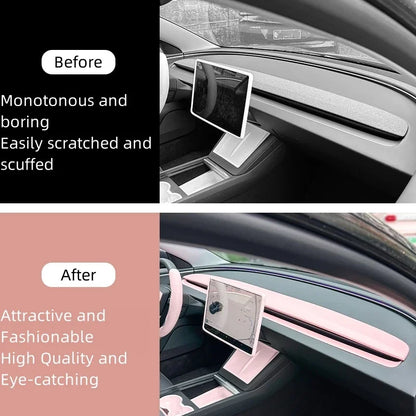 Tesla Model 3 Highland 2024 Armaturenbrettabdeckung Verkleidung Aufkleber