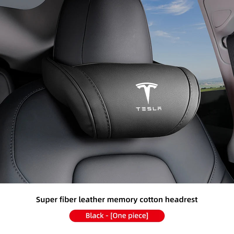 Leder Kopfstütze Nackenkissen für Tesla Modell 3 Y S X Cybertruck, Highland
