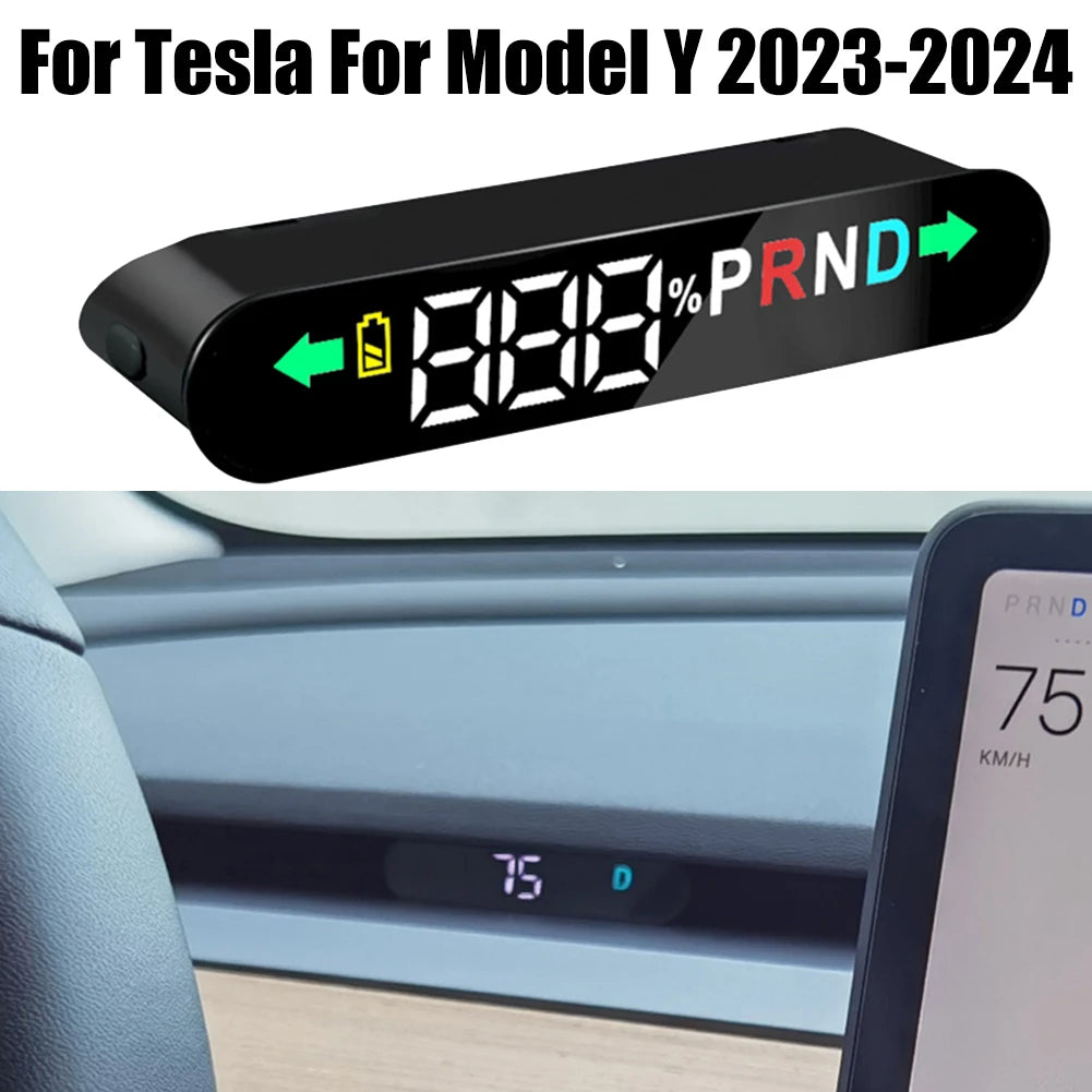 HUD Head-Up-Display Tesla Model 3 Modell Y, Tachometer