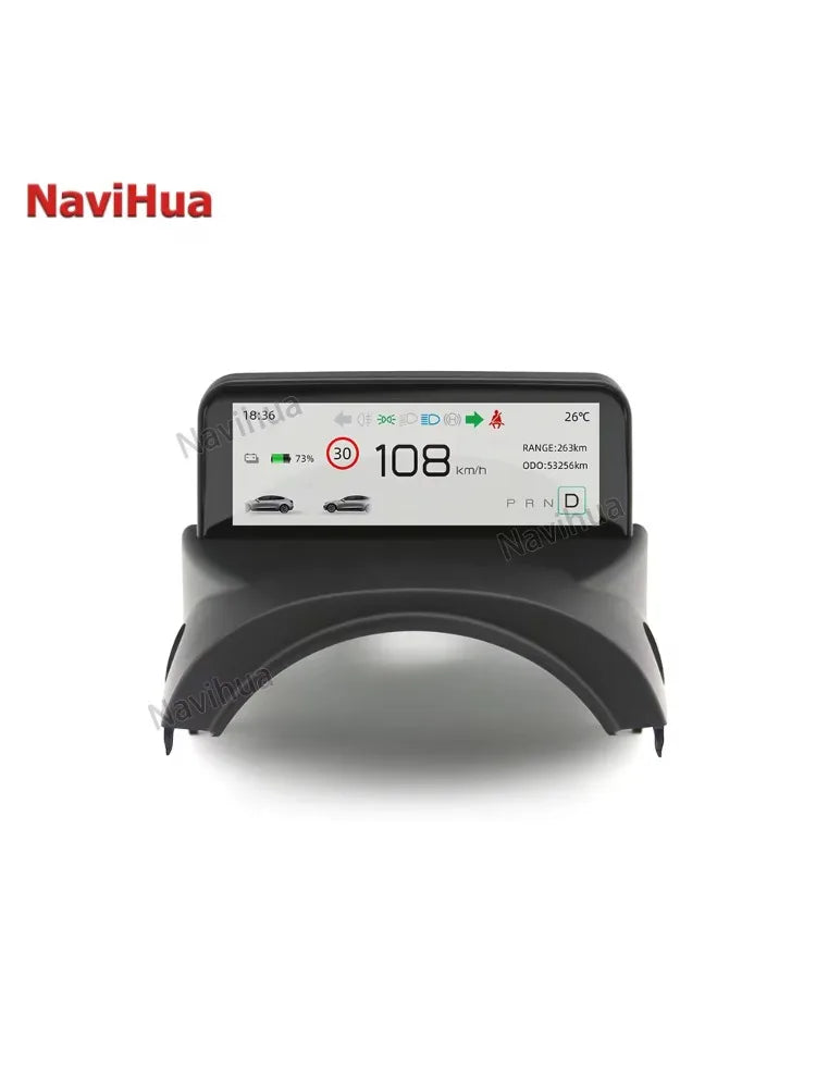 Tesla Modell Y, 3 Digital Display Tachometer Instrument