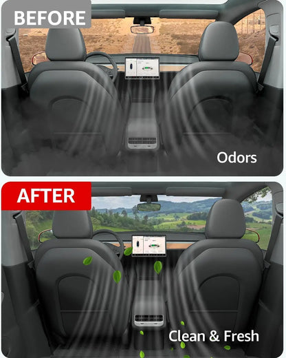 Tesla Modell Y Innenraumfilter 2024–2017, Ersatz für den HEPA-Luftansaugfilter mit Aktivkohle