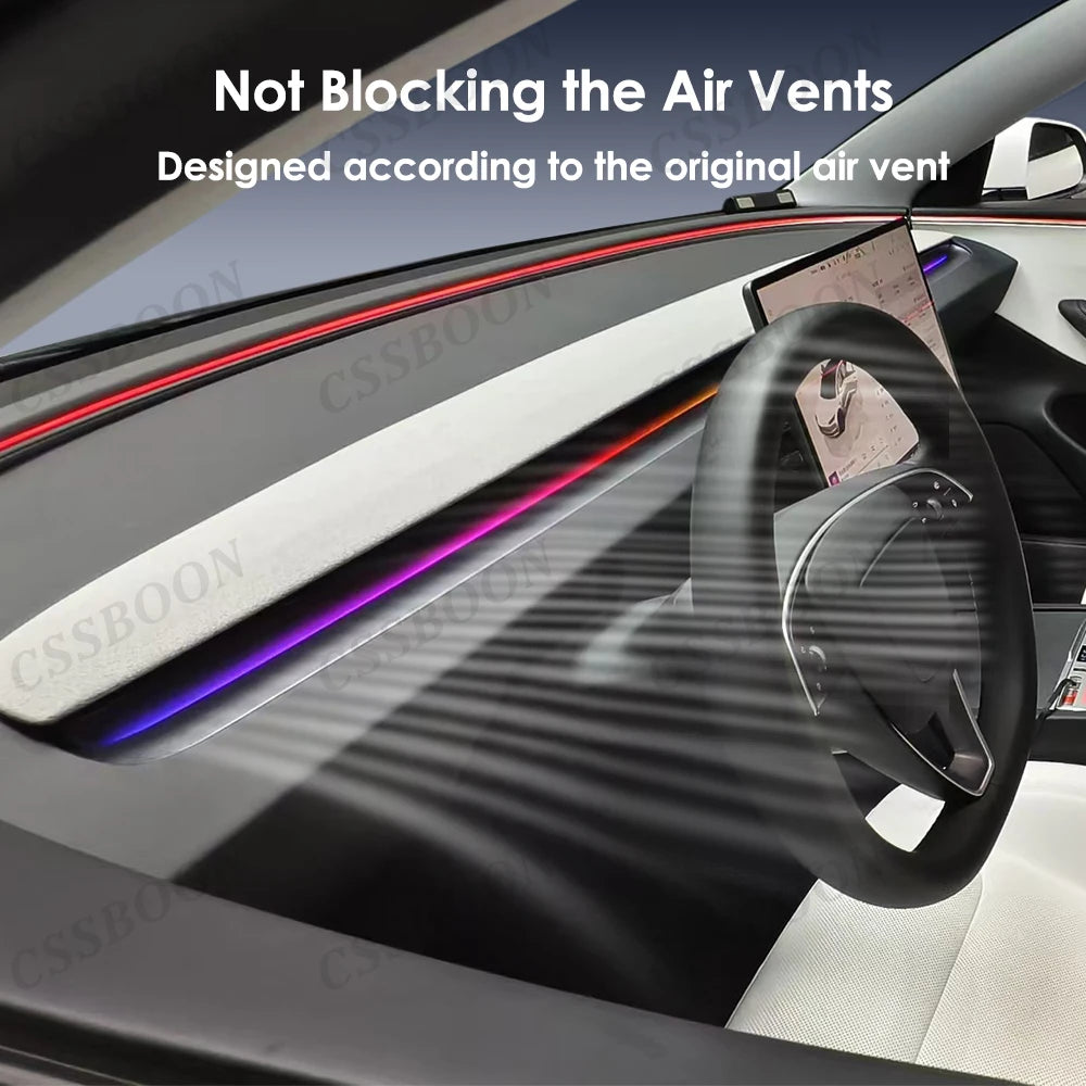 Dashboard-Ambientebeleuchtung-Innenraum für Tesla Model 3 Highland 2023 2024