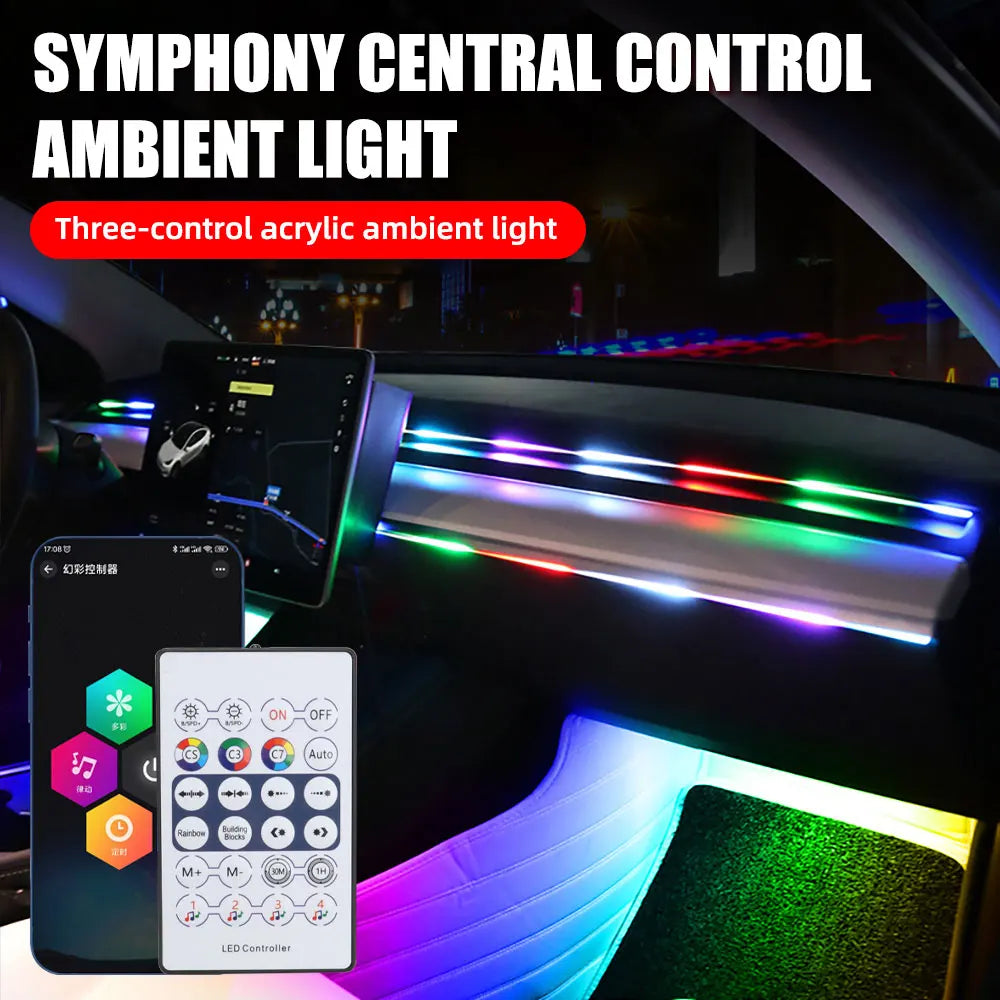 Auto-Schiebedach-Ambiente LED-Dachfenster Symphony RGB-Innendekoration