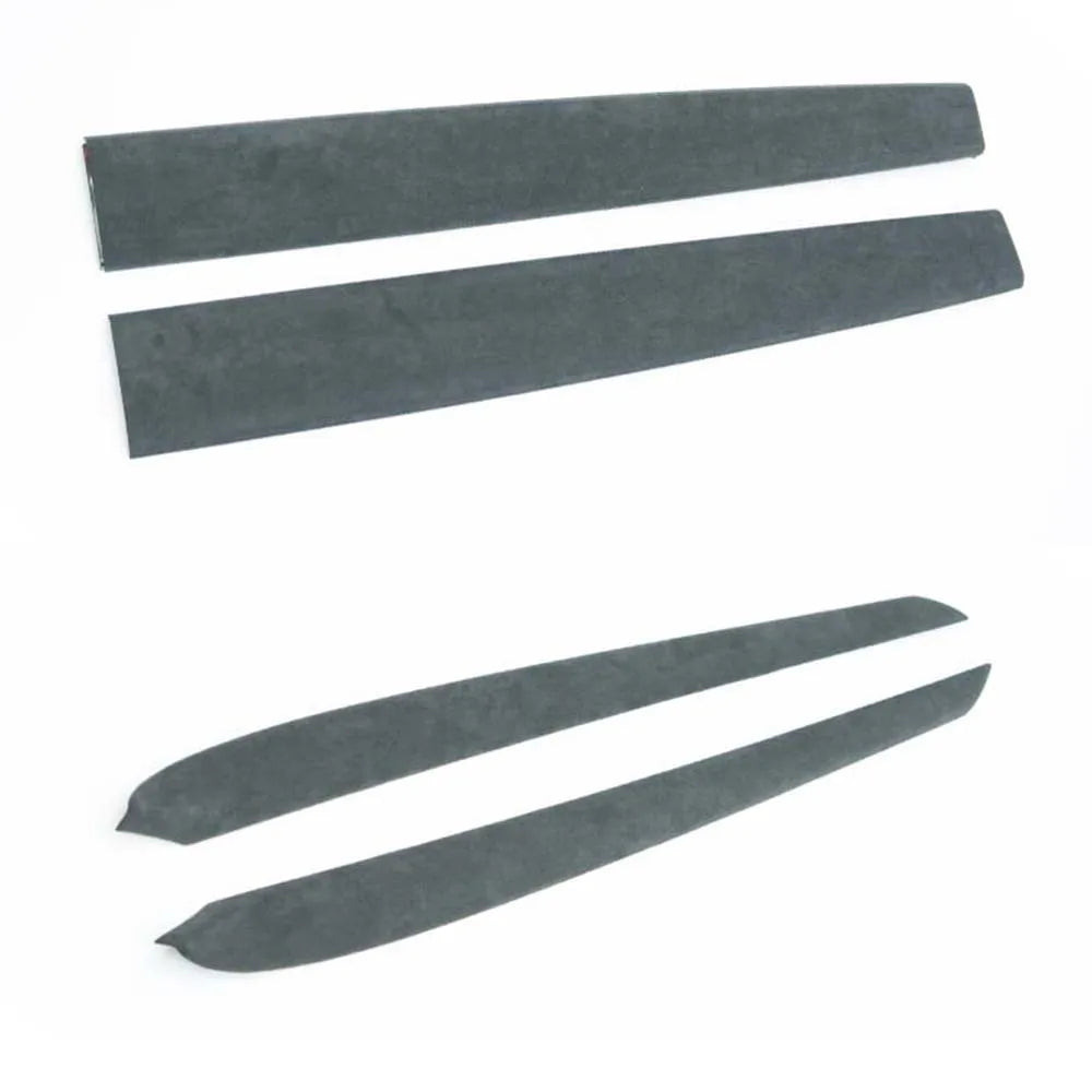 Echte schwarze Alcantara-Verkleidungen für Tesla Model 3/Y Dekor