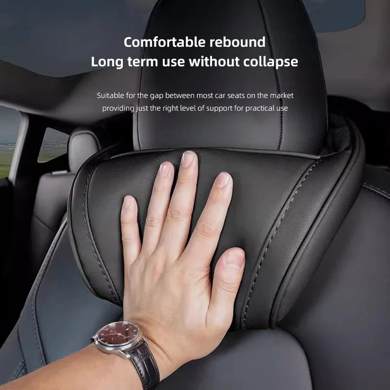 Leder Kopfstütze Nackenkissen für Tesla Modell 3 Y S X Cybertruck, Highland