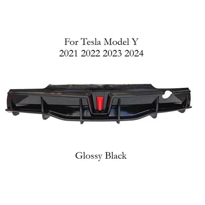 Für Tesla Model Y 2021 2022 2023 2024 Heckschürzen-Diffusor Splitter Spoiler Lippe Schutz Tuning Zubehör Teil Karosserie-Kit