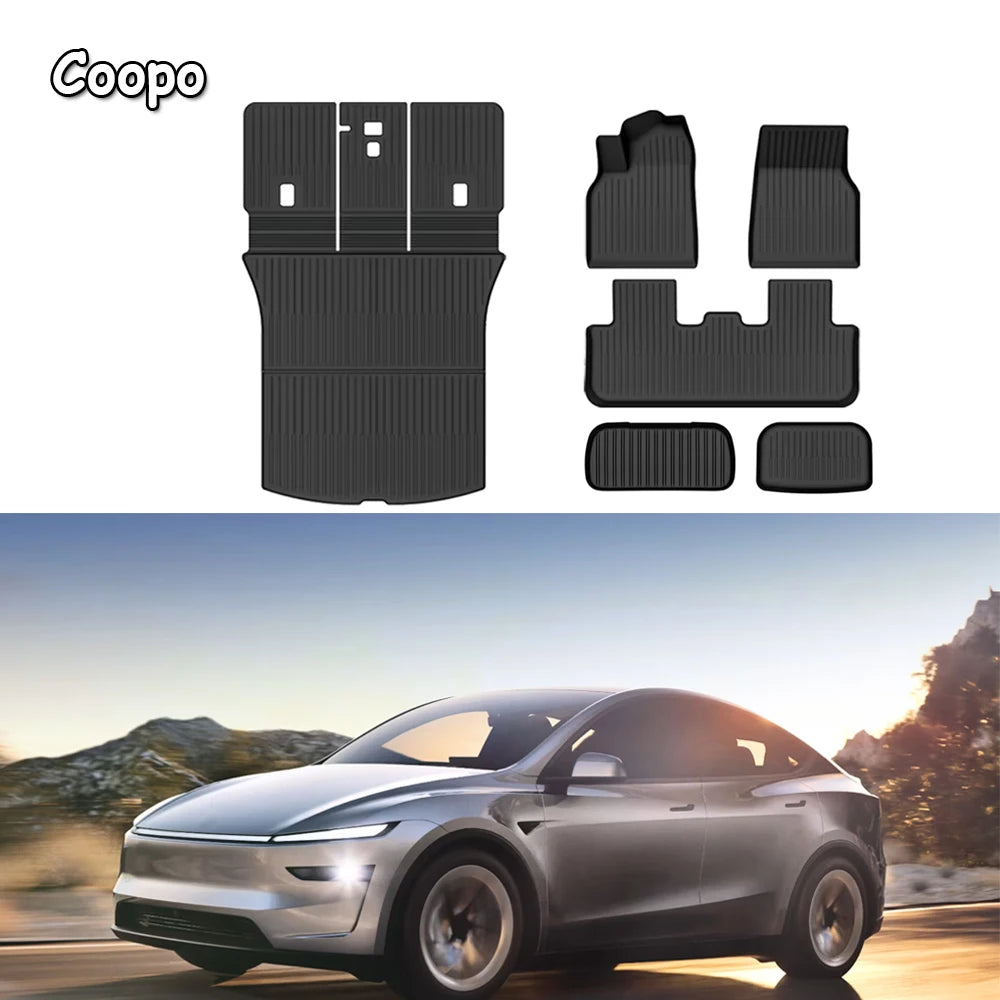 Tesla Model Y Juniper / Standard Fußmatten 2025-2026 - TPE Gummimatten Set