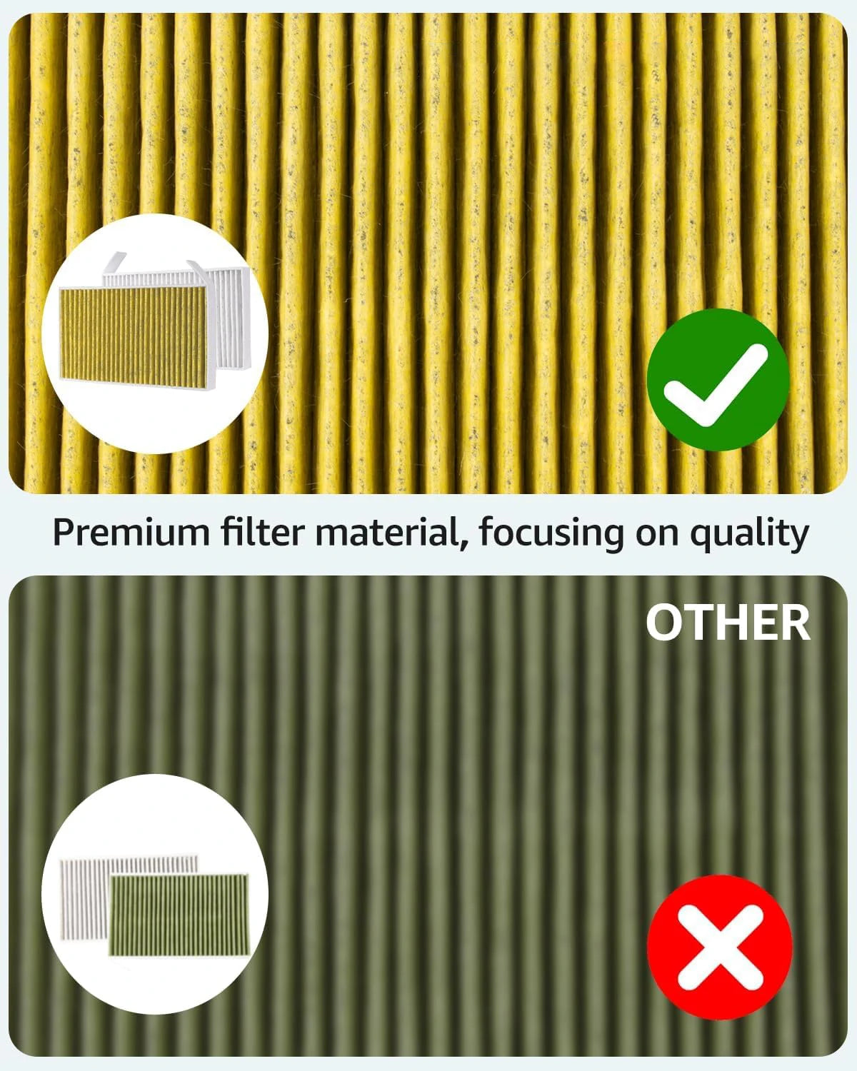 Tesla Modell Y Innenraumfilter ab 2017, Ersatz HEPA-Luftansaugfilter - Aktivkohle