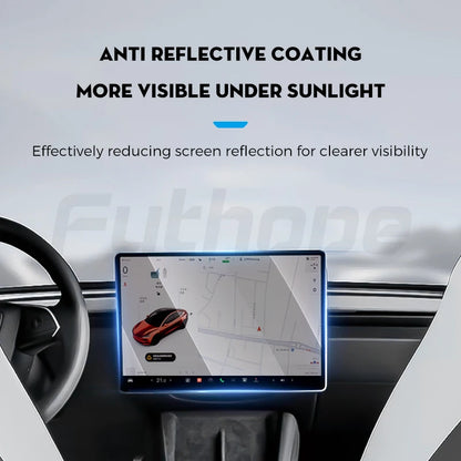 Displayschutz gehärtetem Glas für Tesla Model 3 Y Highland Juniper 2021–2025