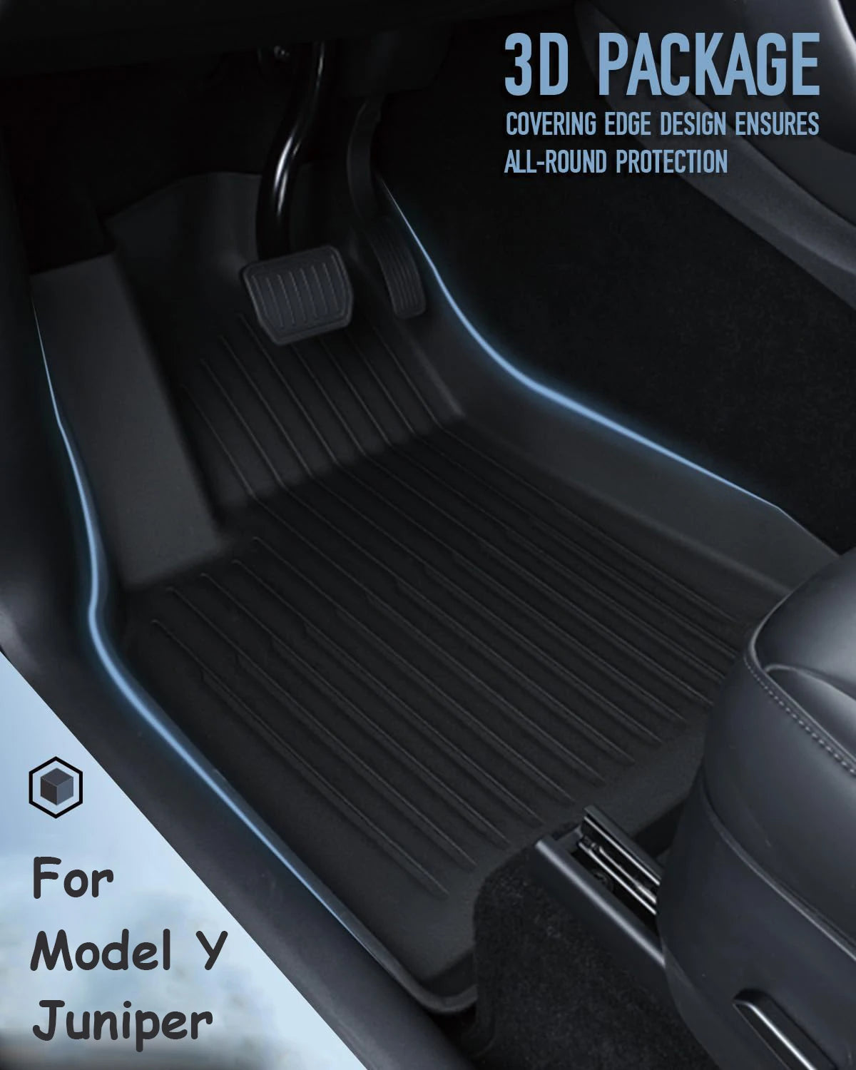 Tesla Model Y Juniper / Standard Fußmatten 2025-2026 - TPE Gummimatten Set