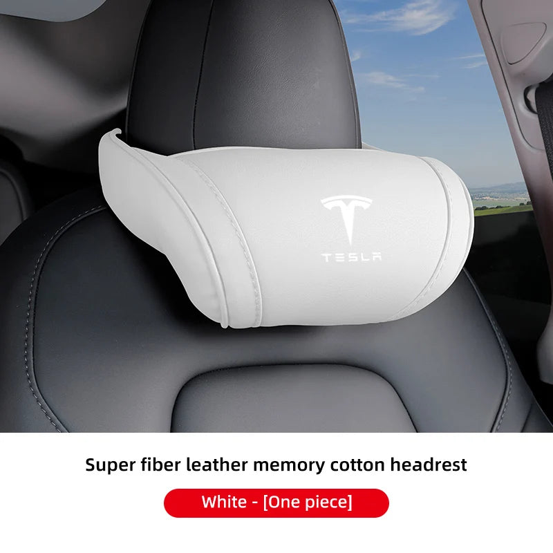 Leder Kopfstütze Nackenkissen für Tesla Modell 3 Y S X Cybertruck, Highland